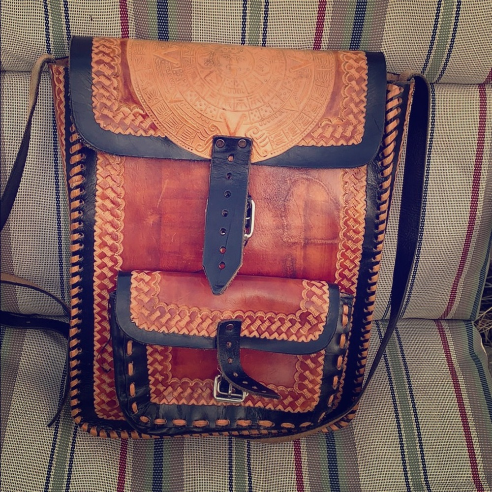 Handmade Mexican leather handbag